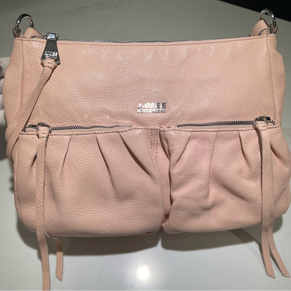 Aimee Kestenberg Blush Pink Leather Shoulder Bag